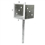 Soporte de sillín galvanizado
